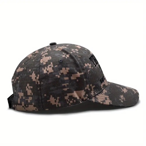 “Trump 2024 Save America Again” Embroidered American Flag Unisex Camo Hat! - Picture 9 of 14